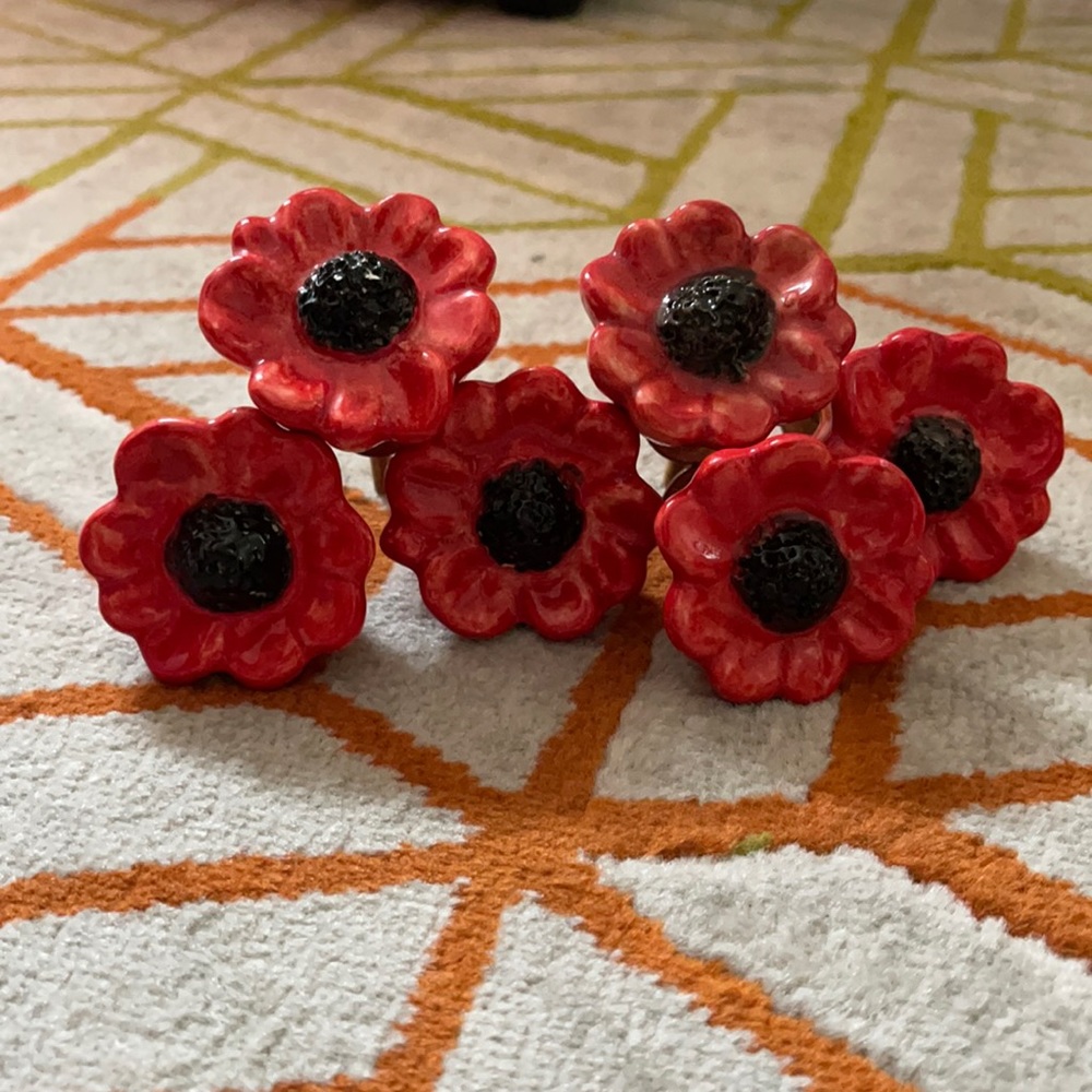 Anthropologie Flower Knobs